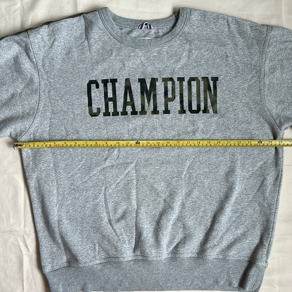 Champion Men's Powerblend Fleece Camo Crewneck Sweatshirt with Taping - Picture 8 of 10